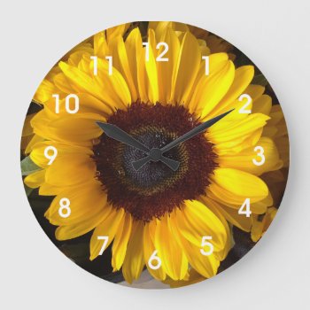Sunflower Wall Clock by cbendel at Zazzle