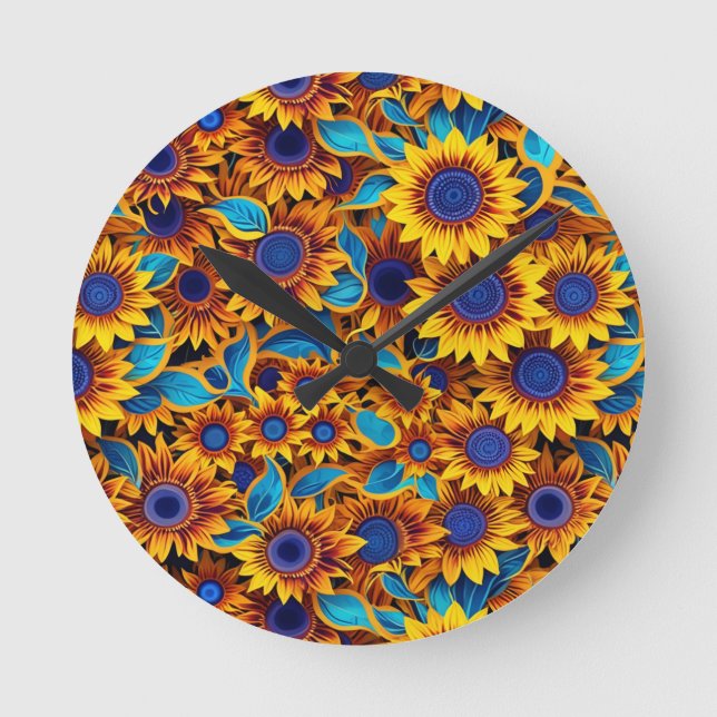 Sunflower Wall Clock (Front)