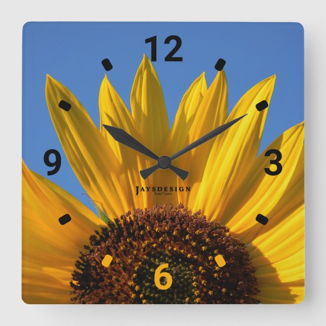 Sunflower Wall Clock (Front)