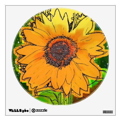 SUNFLOWER WALL STICKER