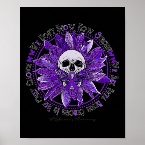 Sunflower Warrior Purple Ribbon Alzheimerheimer Aw Poster
