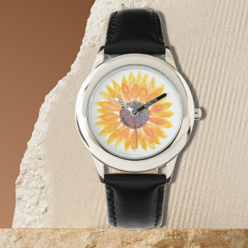 Sunflower Watch by SewMosaic at Zazzle