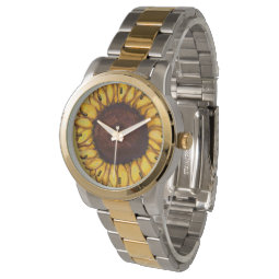 Sunflower Watch Classic Sunflower Wrist Watches | Zazzle