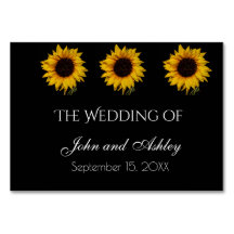 Sunflower Water Droplets Wedding