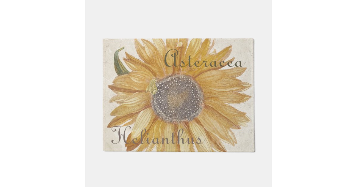 AnyDesign Sunflower Welcome Doormat Rustic Farmhouse Buffalo