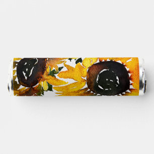 Sunflower Watercolor Fabulous 50 Breath Savers® Mints