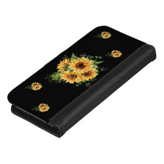 Sunflower  Watercolor –  Floral Graphic iPhone 8/7 Wallet Case