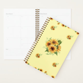 Sunflower  Watercolor –  Floral Graphic Planner