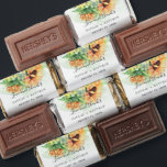 Sunflower Watercolor Floral Wedding Hershey's Miniatures<br><div class="desc">Sunflower Watercolor Blush Rustic Wedding favors Hershey's Miniatures for your guests and family who showed up to help you celebrate your special day. Add your names and date to make this unique and one of a kind</div>