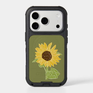 Sunflower watercolor iPhone 17 pro case
