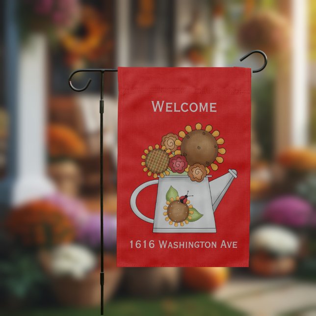 Sunflower Watering Can Garden Flag (Creator Uploaded)