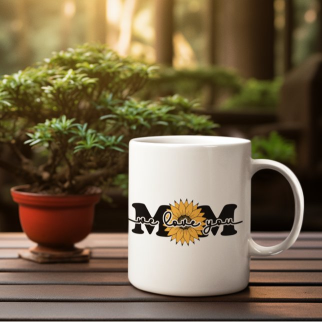 Sunflower “We Love You Mom” Mug (Creator Uploaded)