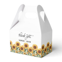 Sunflower Wedding Favor Box