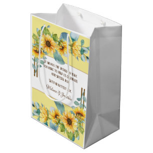 Sunflower Wedding Favor or Welcome Gift Bag
