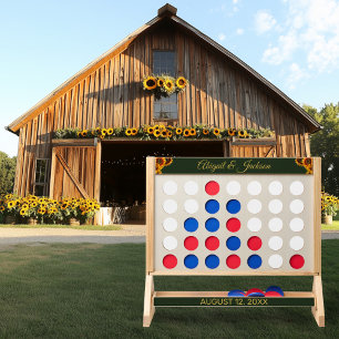 Sunflower Wedding Green & Gold Wedding Fast Four