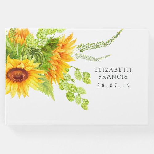 Sunflower Wedding Guest Book