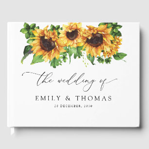 Sunflower Wedding Guest Book