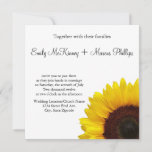 Sunflower Wedding Invitation at Zazzle