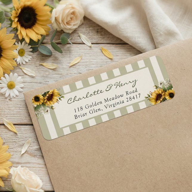 Sunflower Wedding Label (Creator Uploaded)