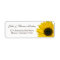 Sunflower Wedding or General Return Address Labels