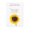 Sunflower Wedding RSVP Card