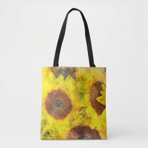 Sunflower Wedding Tote Bag