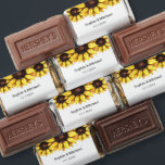 Sunflower Wedding Watercolor Yellow White Floral Hershey's Miniatures<br><div class="desc">Sunflower Wedding Candy Favors/ Hershey's Miniatures with Watercolor floral rustic sunflowers. You can use these desserts/candy favors for wedding,  bridal shower,  couples shower,  anniversary,  engagement and rehearsal dinner. Use personalize this template to change the text. More products with this design are in the collection below.</div>