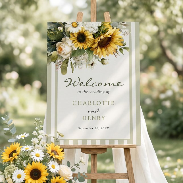 Sunflower Wedding Welcome Sign (Creator Uploaded)