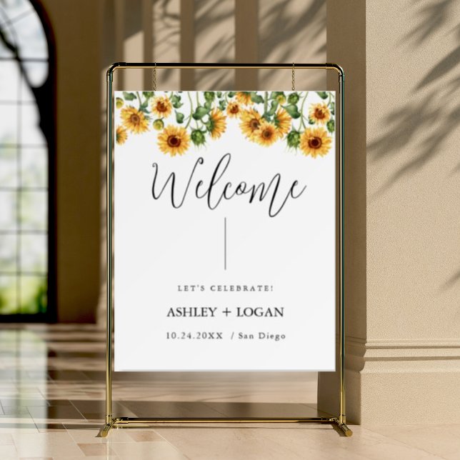 Sunflower wedding welcome sign (Creator Uploaded)