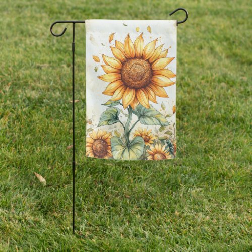 Sunflower Welcome Garden Flag