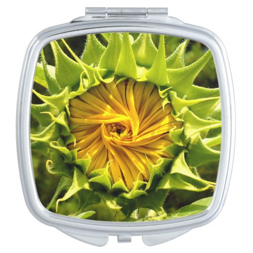 Sunflower Whirl Mirror For Makeup