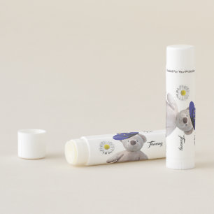 Sunflower WhiteTeddy Bear Lip Balm