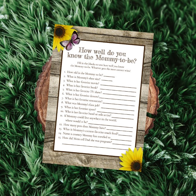 Sunflower Who Knows Mommy Best Baby Shower | Pink Invitation (Creator Uploaded)