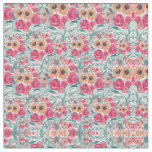 Sunflower Wildflower Watercolor Floral Pattern Fabric