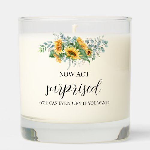 Sunflower Will You Be My Bridesmaid  Scented Candle
