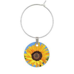 Sunflower Wine Charm