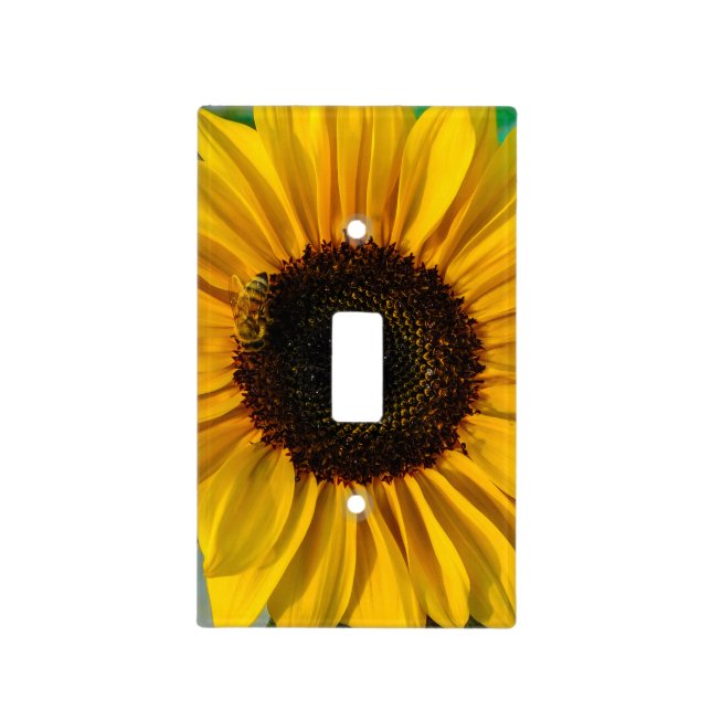Sunflower with Bee  Light Switch Cover (Front)