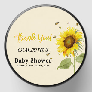 Sunflower with Butterflies Baby Shower Keepsake Mini Candle Favors