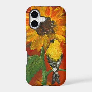 Sunflower with Goldfinch iPhone 17 Case