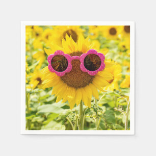 Sunflower with Sunglasses Napkins