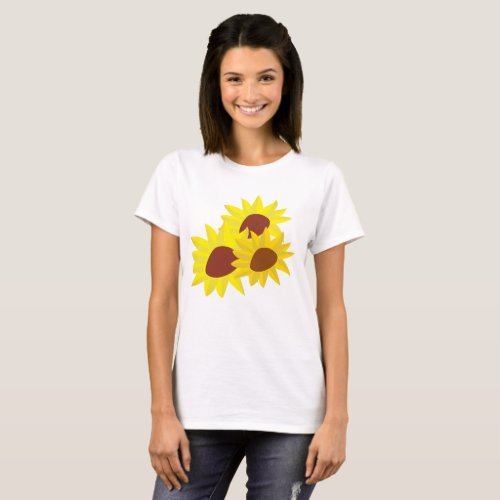 Sunflower Womens Basic T_Shirt