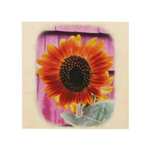 Sunflower Wood Wall Art