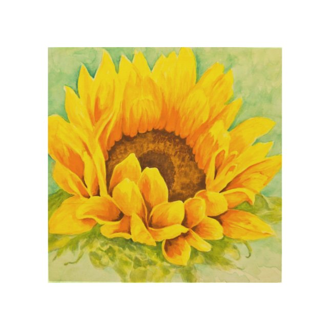 Sunflower Wood Wall Decor (Front)