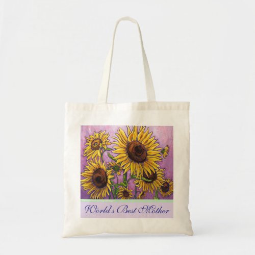 Sunflower Worlds Best Mother Bag