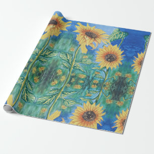 Sunflower  wrapping paper