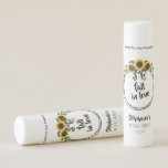 Sunflower Wreath Bridal Shower Lip Balm<br><div class="desc">Sunflower Wreath Bridal Shower This sunflower wreath theme is perfect for your best friend’s bridal shower, bridal brunch, or garden party. Celebrate with this summer floral design with a black polka-dot backside. Design features three sunflowers tied with a polka-dot ribbon on a wired round wreath. Check out the matching party...</div>