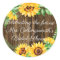 Sunflower Wreath On Barn Wood Look Guest Favor