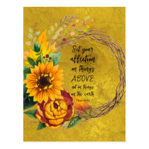 Sunflower Bible Verse Gifts on Zazzle