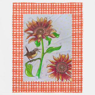 Sunflower Wren Blanket