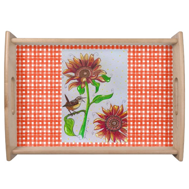Sunflower Wren Tray (Front)